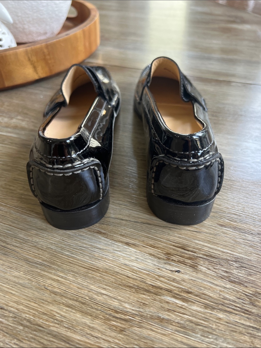 Cole Haan Women’s Black Patent Leather Loafers - Picture 3 of 6